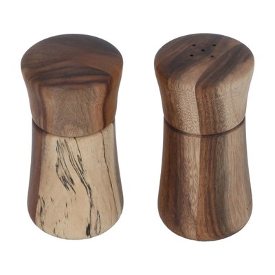 طقم ممالح بمطحنة خشب السيف غاليري، قطعتين - بني product image 3