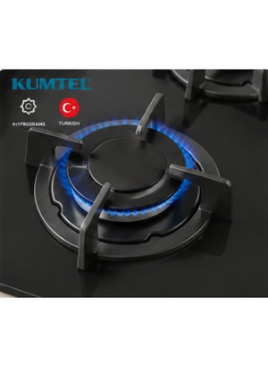 موقد غاز بلت ان كومتيل، 60 سم، 4 شعلة، C6-40BF - اسود product image 2
