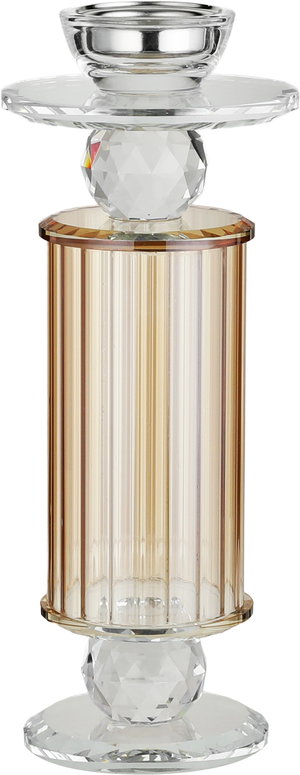 مبخرة زجاج السيف غاليري، 9.5x9.5x31.5 سم - شفاف عسلي product image 2