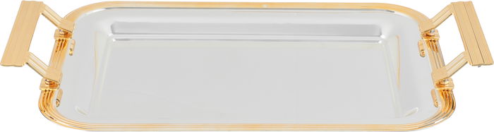 Alsaif Gallery Steel Tofry Set, 3 Pieces - Silver Gold product image 3