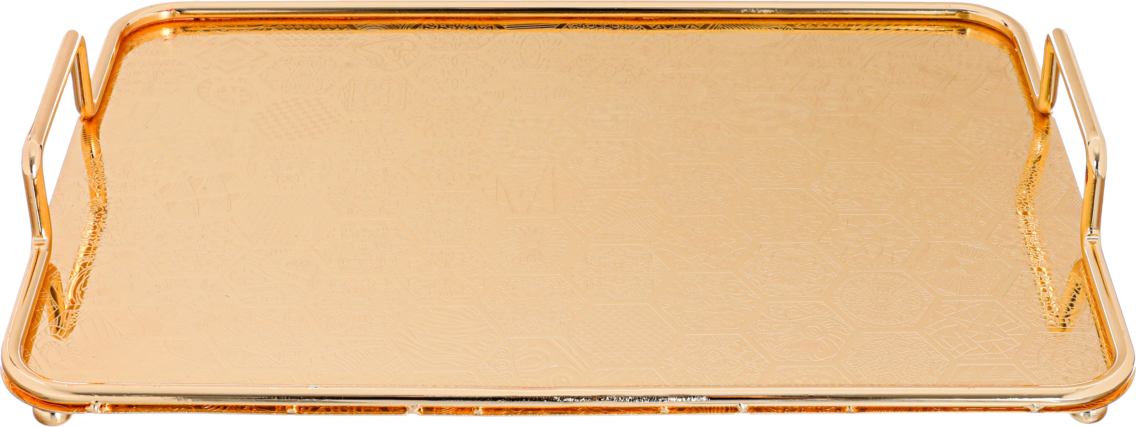 طوفرية استيل بيد السيف غاليري، 40×28×2.5 سم، مستطيل، منقوش - ذهبي product image