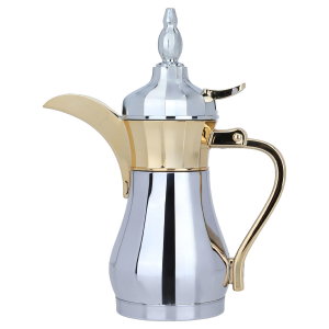 Alsaif Gallery Sulaiman Thermos, 0.25 L, Steel Inner Container, Steel Outer Body - Silver Gold product image 2
