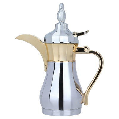 Alsaif Gallery Sulaiman Thermos, 0.25 L, Steel Inner Container, Steel Outer Body - Silver Gold product image 2