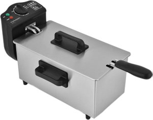 قلاية زيت تايفون، 2000 واط، 3 لتر، TY-04-001 - فضي اسود product image