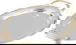 Alsaif Gallery Steel Tofry Set, 3 Pieces - Silver Gold product image 2
