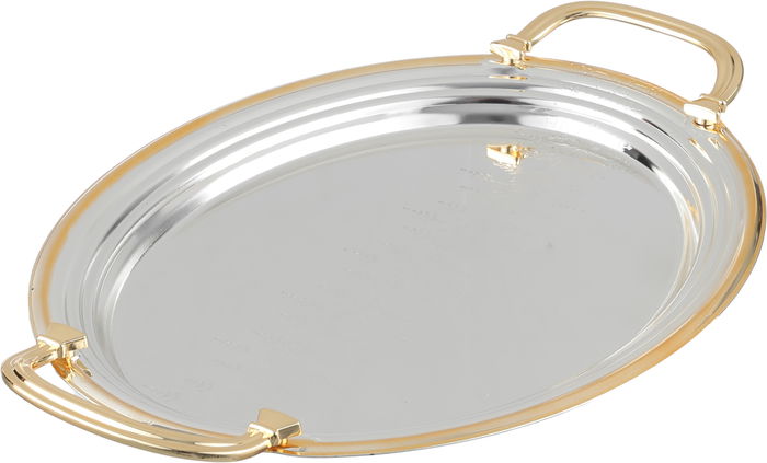 Alsaif Gallery Steel Tofry Set, 3 Pieces - Silver Gold product image 2