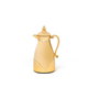 Al Saif Gallery Carmen thermos set, 1/0.7 liter, 2 pieces, thermal glass inner container, plastic outer shell - gold product image 2