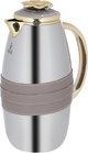 Al Saif Gallery Asmaa Steal Thermos Set, 0.7/1 Liter, 2 Pieces - Silver and Gold product image 4