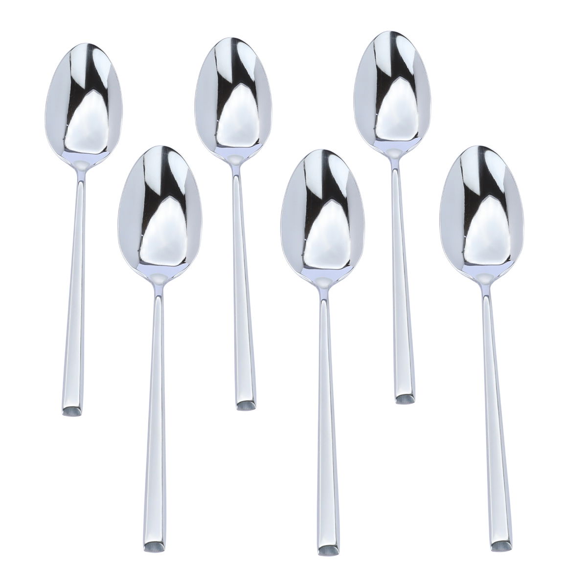 طقم ملاعق حلا استيل السيف غاليري، 6 قطع - فضي product image 2