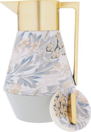 Lydia Pro Al Saif Gallery thermos, 1 liter, wooded, golden-light gray handle product image 3