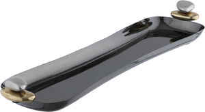 طوفرية تقديم ستانلس استيل السيف غاليري، 37×8×1.5  سم - ذهبي اسود product image