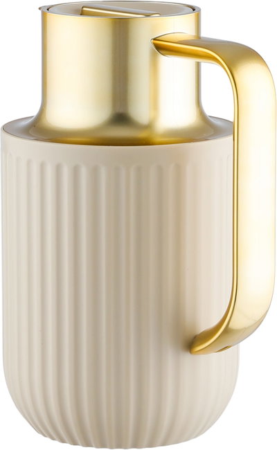 Everest Laura thermos, 1 liter, golden handle, thermal glass inner shell, plastic outer shell - beige product image 4