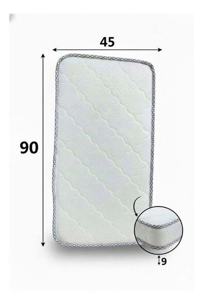 Fun Moment Baby Crib Mattress, 90×45×8 cm - White product image 3