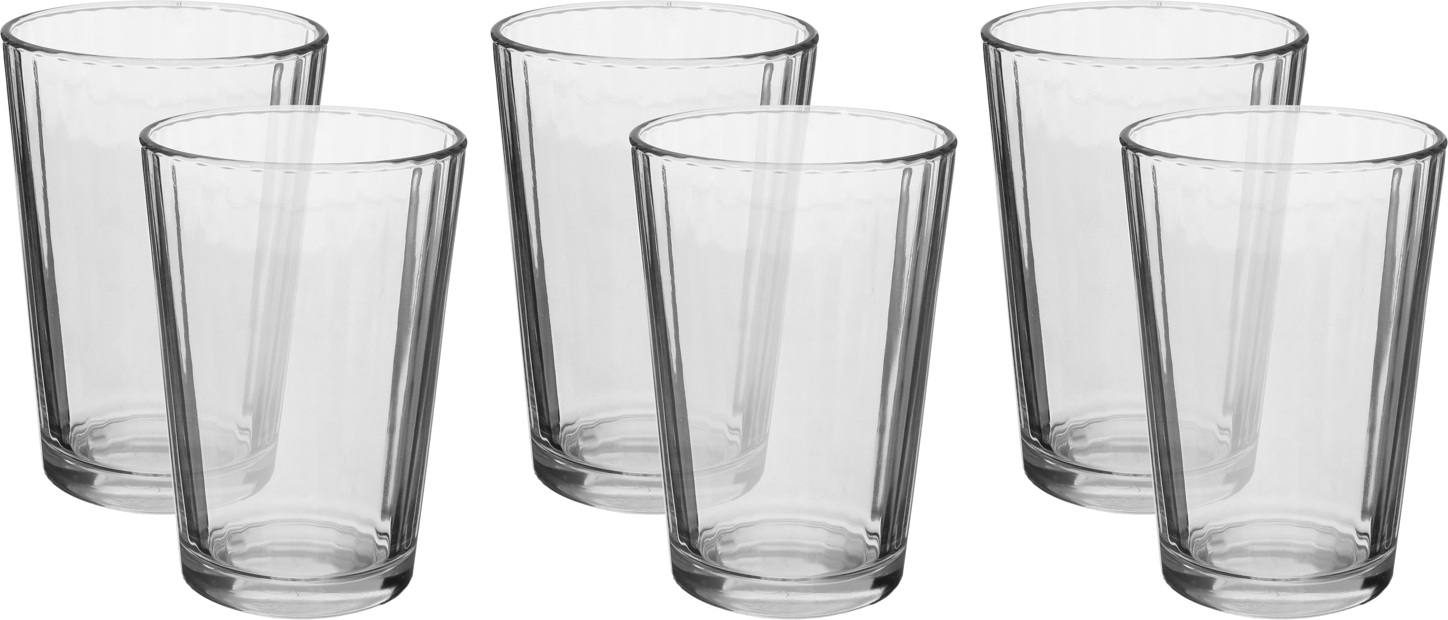 كاسات ماء زجاج باشابتشي، 6 قطع، 200 مل - شفاف product image
