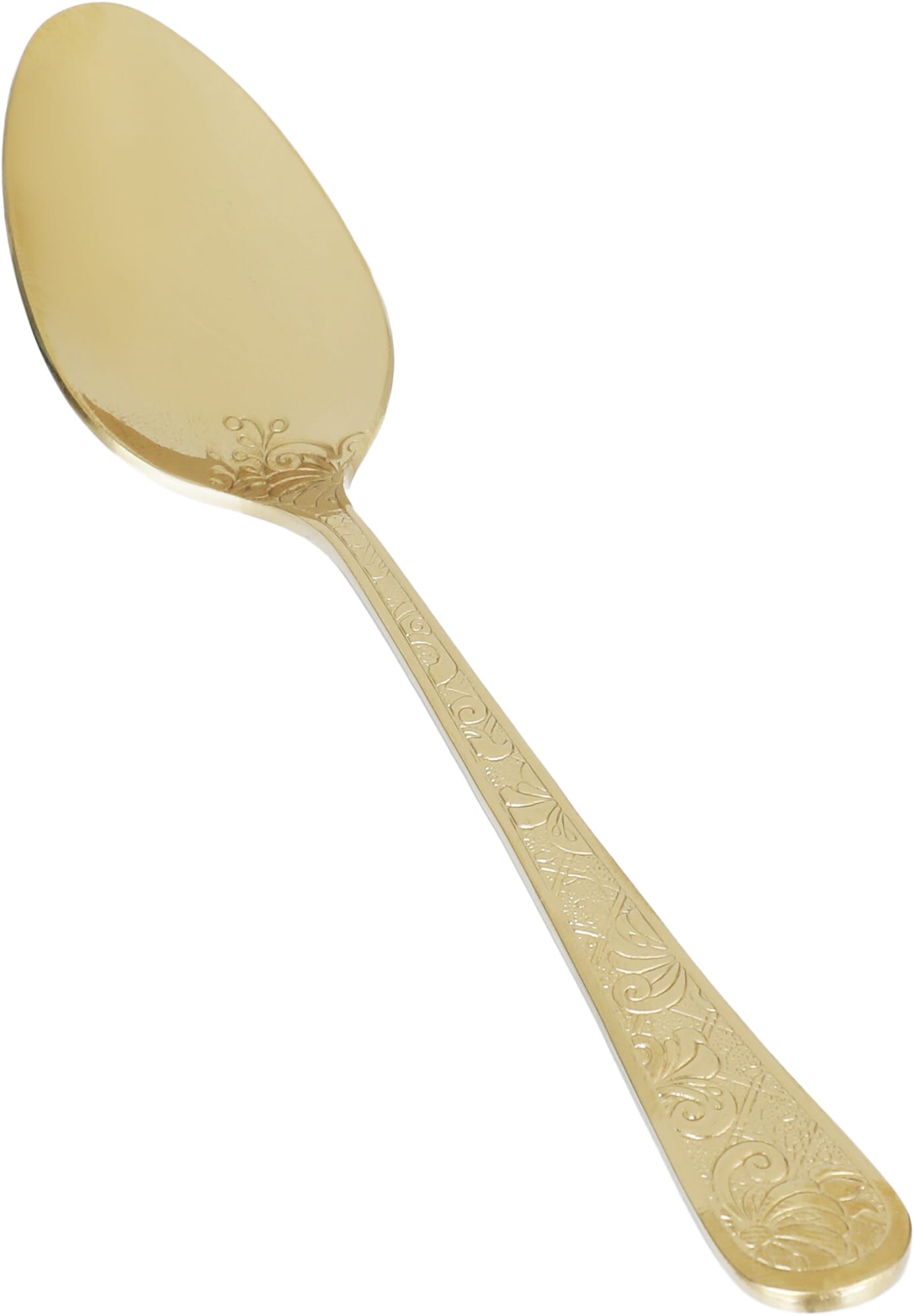 Al Saif Gallery steel tea spoon set, 6 pieces, wooded - gold product image 2