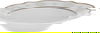 Alsaif gallery Porcelain Dinner Set, 24 Pieces, Round Shape with Beige Rim - White Gold product image 3