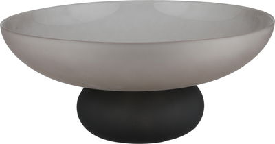 Al Saif Gallery Glass Dessert Plate, 35.5X35.5X15.5 Cm, Black Base - Black Gray product image 1