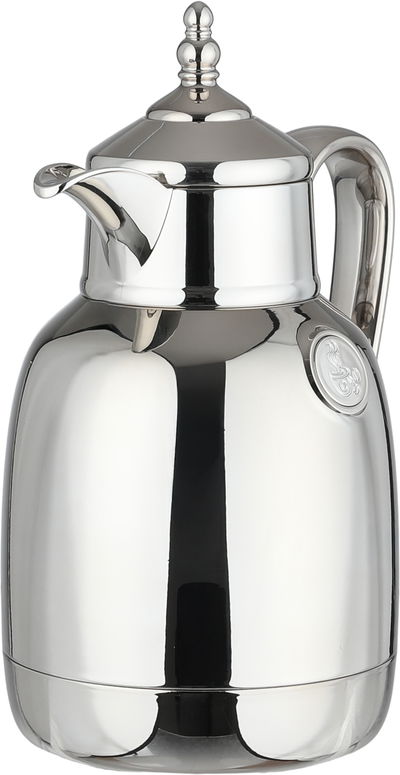 Lalooza Bran Thermos Set, 0.7/1 Liter, Glass Interior, Push-Button Lid - Shiny Silver product image 8