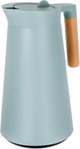 Timeless Linda Thermos, 1 liter, wooden handle, thermal glass inner container, plastic outer shell - dark green product image 3