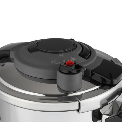 Korkmaz Stainless Steel Pressure Cooker, 12 Liters - Silver Black product image 3