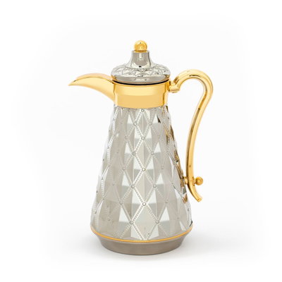 طقم ترامس روافد 2 السيف غاليري، 1 /1 لتر، 2 قطعة، حافظة داخلية زجاج حراري - فضي ذهبي product image 2