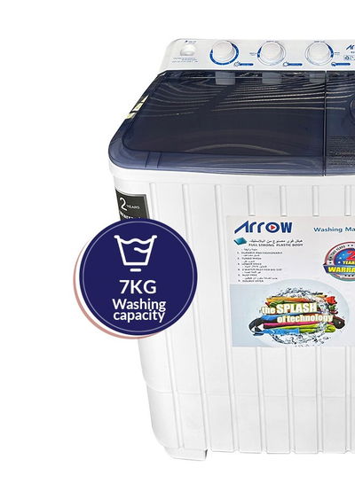 Arrow RO-08TTB washing machine, 7 kg, twin tub - White product image 5