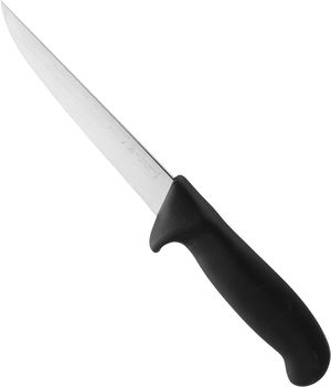 سكين جزار ميج استيل بلاستيك بيرجي، 15 سم - فضي اسود product image 1