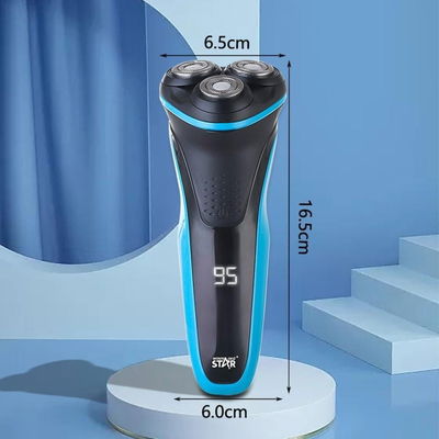 Winning Star ST-5680 Beard Trimmer and Shaver, 8W, 90-Minute Run, Waterproof - Black/Blue product image 9