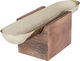 Al Saif Gallery Steel Serving Plate, 40X10X13 cm, Wooden Square Base - Gold product image 2