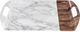 Al Saif Gallery Melamine Serving Tray, 18 cm, Marble Wooden Pattern - White product image 1