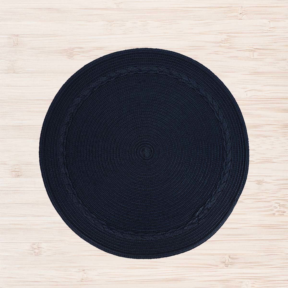 مفرش طاولة قماش السيف غاليري، 38×45 سم، دائري - كحلي product image 1