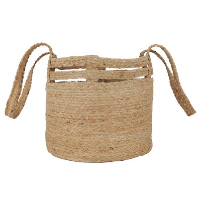 سلة خوص انديا السيف غاليري، 28 سم، بيد - بيج product image 1
