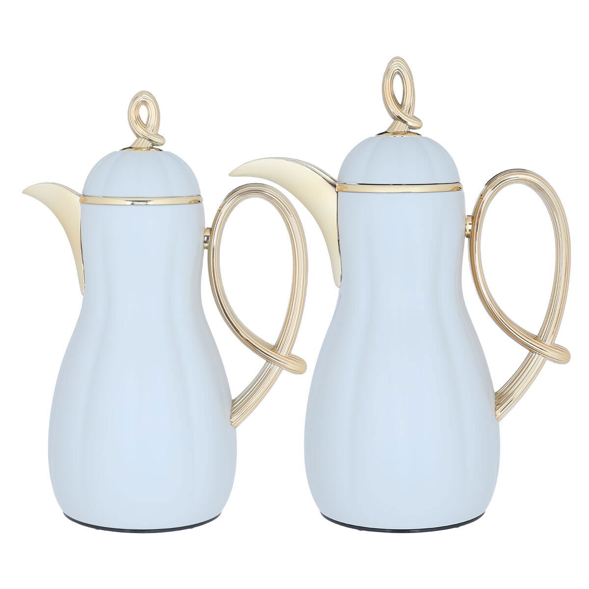 Al Saif Gallery Arwa thermos set, 1/1 liter, thermal glass inner container, plastic outer shell - light gray product image 1