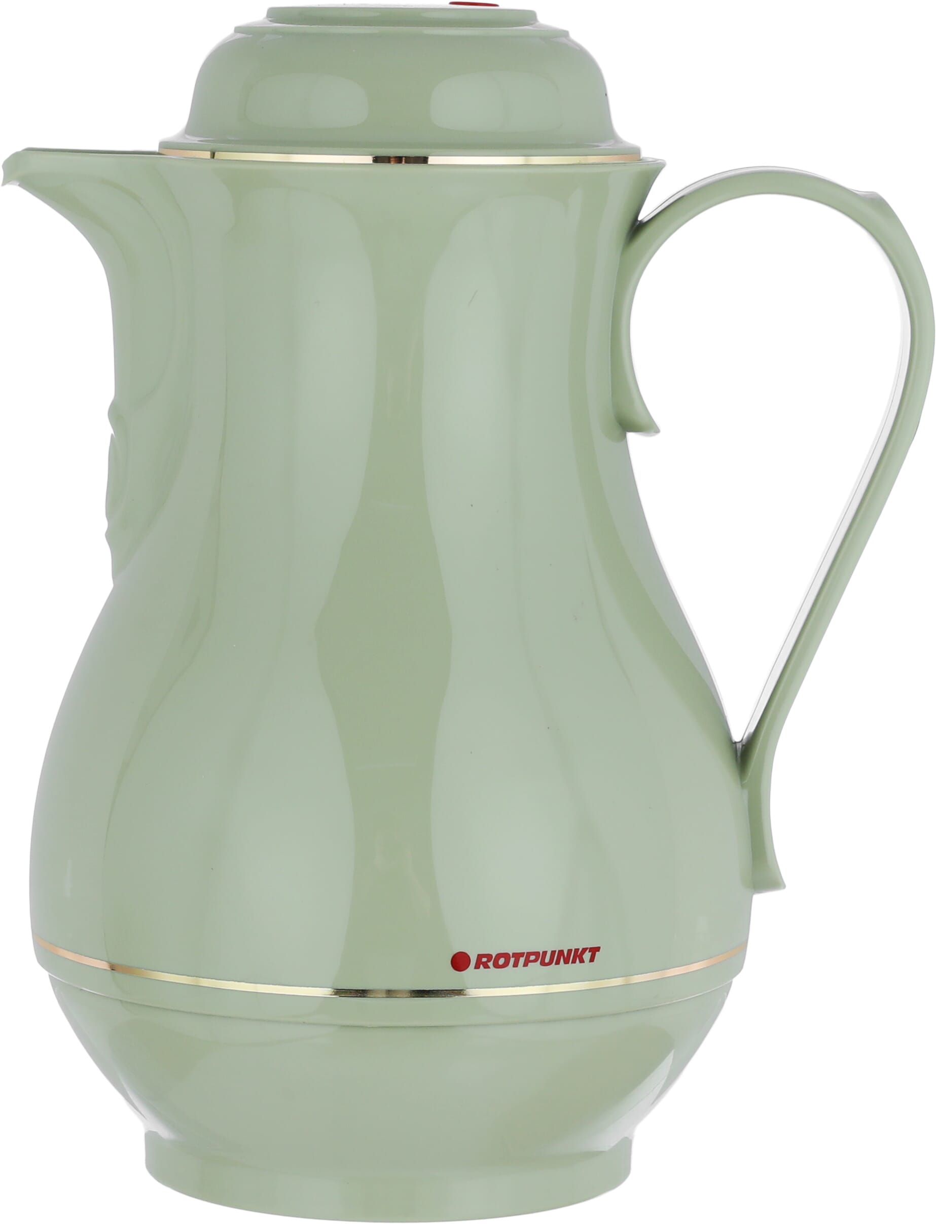 Rotpont thermos, 1 liter, glass inner container, plastic outer shell - green product image