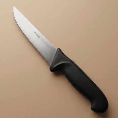 سكين جزار ميج استيل بلاستيك بيرجي، 19 سم - فضي اسود product image 2