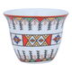 Al Saif Gallery Asiri pattern porcelain Arabic coffee cups set, 12 pieces - white product image 1
