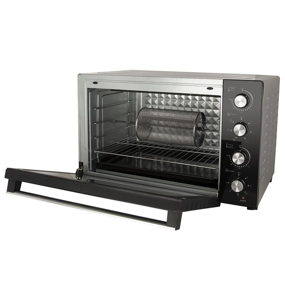 فرن كهربائي إديسون، دبل جلاس، 80 لتر - أسود product image 8