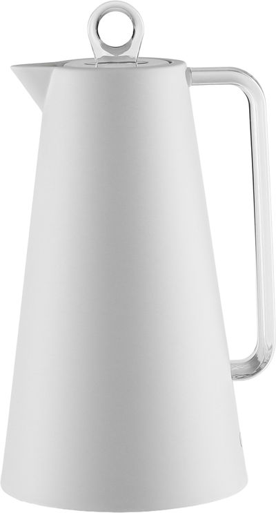 ترمس جلوري، 1 لتر، خامة داخلية زجاج، يد شفاف غطاء ضغاط - كريمي product image 1