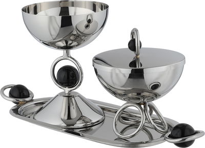 طقم مبخرة ستاينلس استيل السيف غاليري، 3 قطعة - فضي أسود product image 3