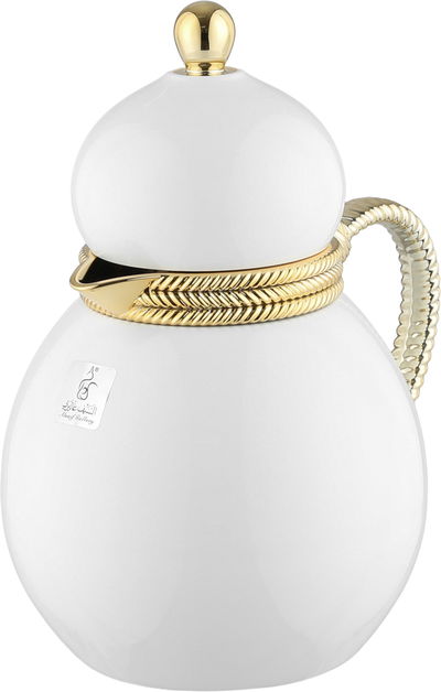 ترمس دلة تميم 9 ستانلس استيل السيف غاليري، 0.5 لتر، يد ذهبي، خدمة ذاتية، ضغاط - أبيض ذهبي product image 3