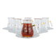 طقم بيالات شاي زجاج السيف غاليري، 12 قطع - شفاف product image 3