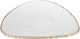 Al Saif Gallery glass sweet dish, 29x23.3x2 cm, triangle, large - clear product image 1