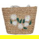 Al Saif Gallery wicker thermos bag, 40 x 30 cm - multi-colored product image 1