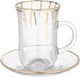 Royal Glass Shoala Coffee Cups and Tea Pills Set, 0.09 / 0.2 Liter, 24 Pieces - clear product image 3