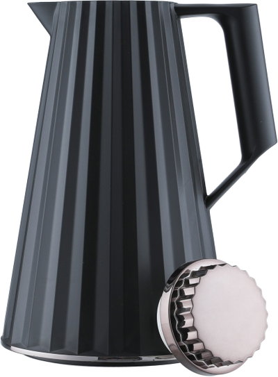 Elegance Figo Thermos, 1 liter, glass inner container, nickel lid - black product image 5