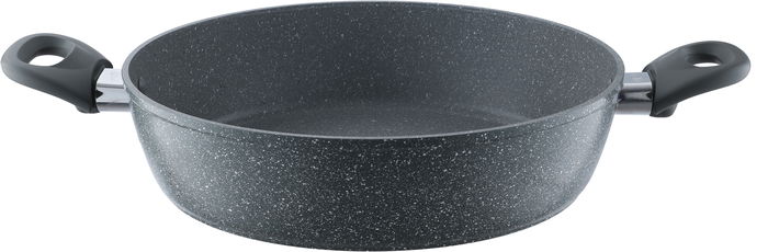 Rocky Granite Cookware Set with Glass Lid, 9 Pieces - Grey product image 4
