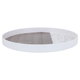 صينية تقديم بلاستيك السيف غاليري، 32×32×3 سم، دائري - أبيض بني product image 2