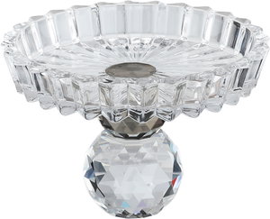 ستاند تقديم زجاج السيف غاليري، 11x11x7.2 سم، قاعدة - شفاف رمادي product image