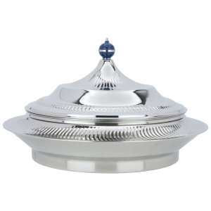حافظة طعام بغطاء استيل السيف غاليري، 32x32x26 سم، دائري - فضي product image