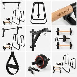 Kangaroo 11110172 Calcinix & Fitness Training Kit, 6 Tools - Black product image 2